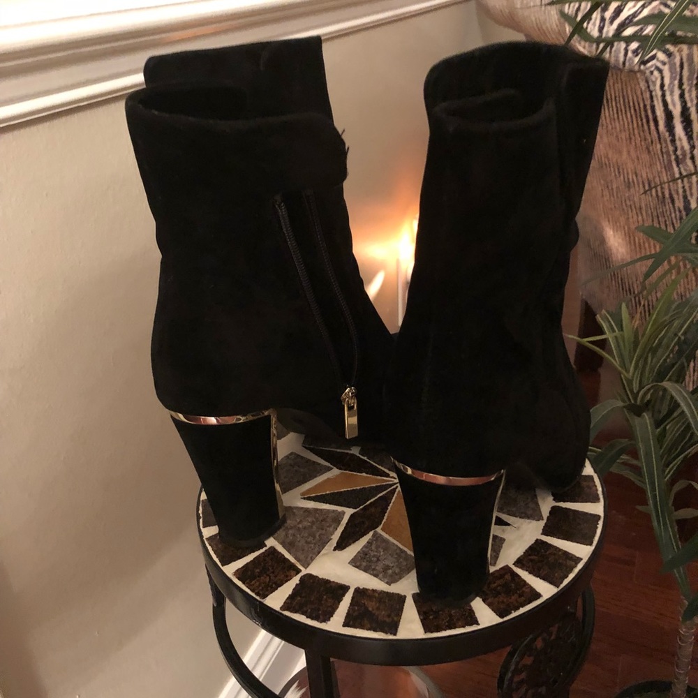 Black Suede Ankle Boot